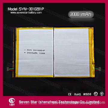 Rechargeable Polymer Lithium Batteries 3000mAh